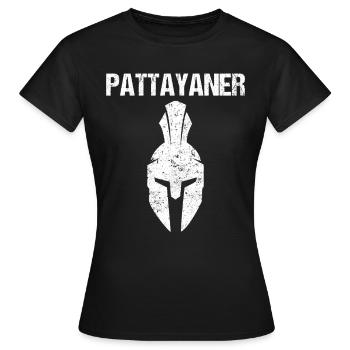 Vintage Thailand Thai Pattayaner Pattaya - Frauen T-Shirt - Schwarz - Vorne - AI Model Female 172 dark (172cm)