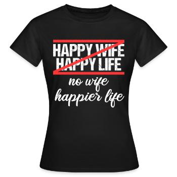 Divorced Separation Divorce Divorce - Women's T-Shirt - black - Front - AI Model Female 172 dark (172cm)