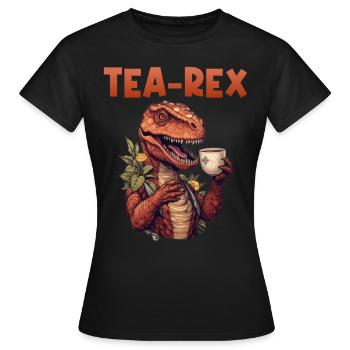 Amateur de thé buveur de thé buveur de thé - T-shirt Femme - noir - Devant - AI Model Female 172 dark (172cm)