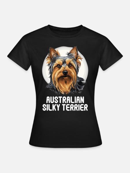 Australian Silky Terrier - Frauen T-Shirt - Schwarz