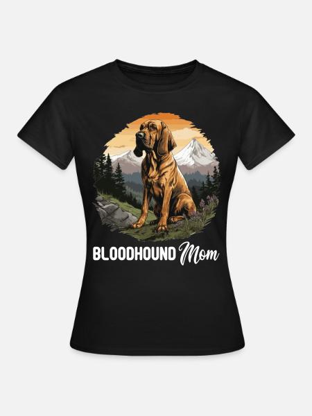 Hund Bloodhound - Frauen T-Shirt - Schwarz