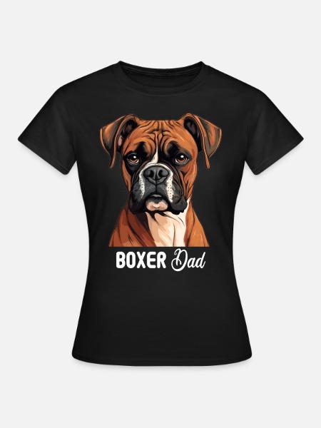 Hund Boxer - Frauen T-Shirt - Schwarz