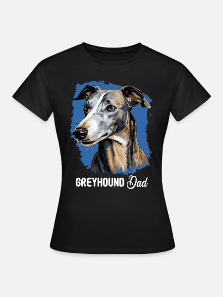 Perro Galgo - Camiseta mujer - negro