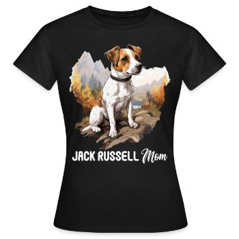 Chien Jack Russell - T-shirt Femme - noir - Devant - AI Model Female 172 dark (172cm)