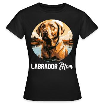 Labrador - T-shirt Femme - noir - Devant - AI Model Female 172 dark (172cm)
