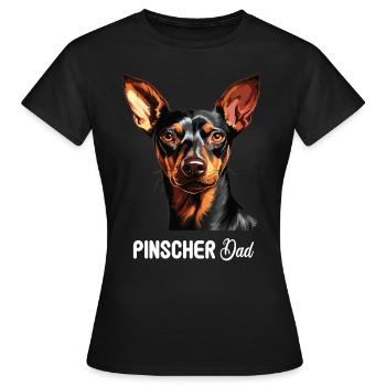 Pinscher - T-shirt Femme - noir - Devant - AI Model Female 172 dark (172cm)