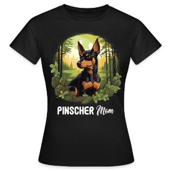 Pinscher - T-shirt Femme - noir - Devant - AI Model Female 172 dark (172cm)