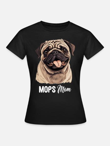 Mops - Frauen T-Shirt - Schwarz