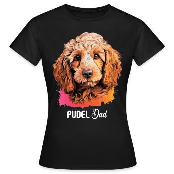 Caniche - T-shirt Femme - noir - Devant - AI Model Female 172 dark (172cm)