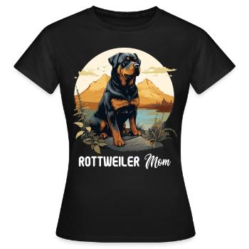 Rottweiler - T-shirt Femme - noir - Devant - AI Model Female 172 dark (172cm)