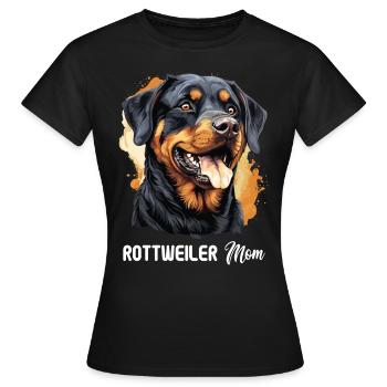 Rottweiler - T-shirt Femme - noir - Devant - AI Model Female 172 dark (172cm)