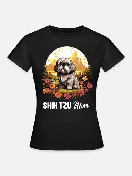 Shih Tzu - Frauen T-Shirt - Schwarz