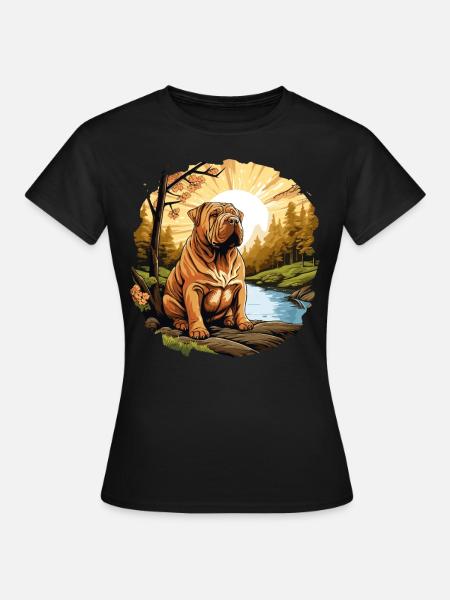 Shar Pei - Frauen T-Shirt - Schwarz