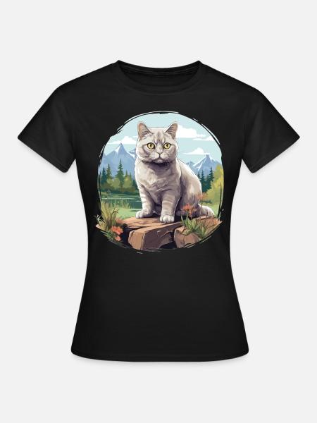 British Shorthair - Frauen T-Shirt - Schwarz