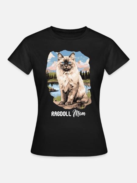 Ragdoll - Frauen T-Shirt - Schwarz