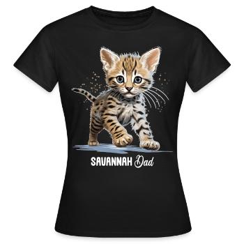 Savane - T-shirt Femme - noir - Devant - AI Model Female 172 dark (172cm)