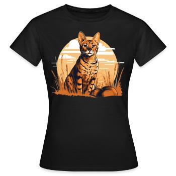 Savane - T-shirt Femme - noir - Devant - AI Model Female 172 dark (172cm)
