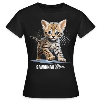 Savane - T-shirt Femme - noir - Devant - AI Model Female 172 dark (172cm)