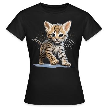 Savane - T-shirt Femme - noir - Devant - AI Model Female 172 dark (172cm)