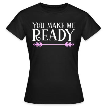 Tu me prépares Denglish - T-shirt Femme - noir - Devant - AI Model Female 172 dark (172cm)