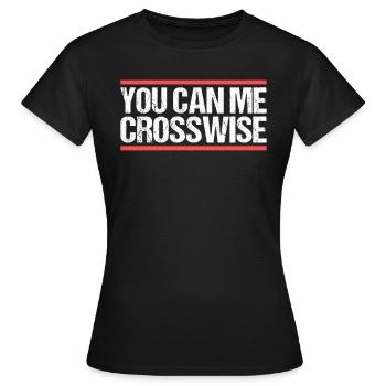 Vous pouvez me croiser Denglisch - T-shirt Femme - noir - Devant - AI Model Female 172 dark (172cm)