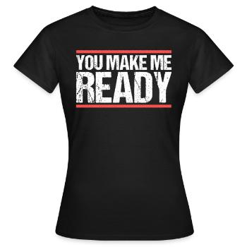 Tu me prépares Denglish - T-shirt Femme - noir - Devant - AI Model Female 172 dark (172cm)