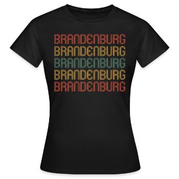 Brandenburger Brandenburgerin Brandenburg - Frauen T-Shirt - Schwarz - Vorne - AI Model Female 172 dark (172cm)