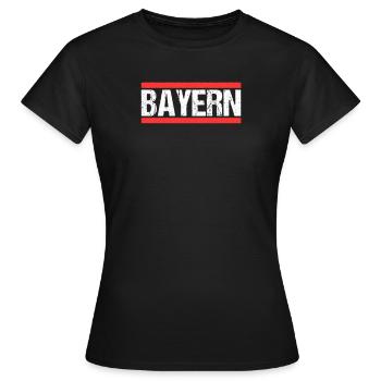 Bayer Bayerin Bayern - Frauen T-Shirt - Schwarz - Vorne - AI Model Female 172 dark (172cm)
