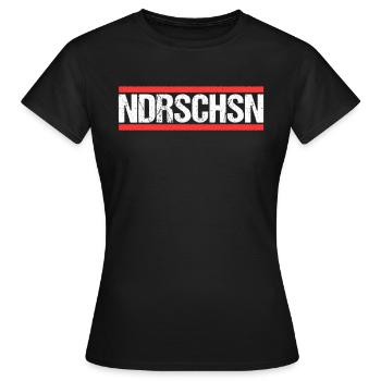 Niedersachse Niedersächsin Niedersachsen - Frauen T-Shirt - Schwarz - Vorne - AI Model Female 172 dark (172cm)