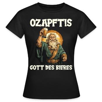 Buveur de bière Amateurs de bière Boire de l’alcool Bière de fête - T-shirt Femme - noir - Devant - AI Model Female 172 dark (172cm)