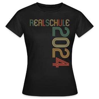 Realschule Junge Mädchen Realschule 2024 - Frauen T-Shirt - Schwarz - Vorne - AI Model Female 172 dark (172cm)