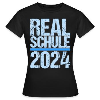 Realschule Junge Mädchen Realschule 2024 - Frauen T-Shirt - Schwarz - Vorne - AI Model Female 172 dark (172cm)