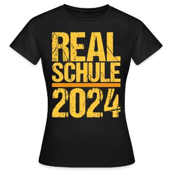 Realschule Junge Mädchen Realschule 2024 - Frauen T-Shirt - Schwarz - Vorne - AI Model Female 172 dark (172cm)