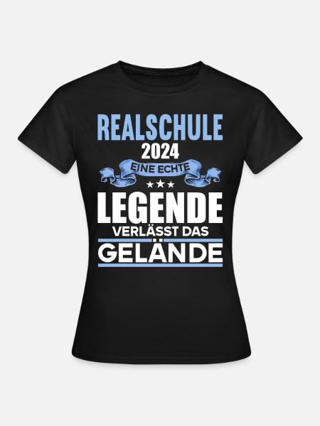 Realschule Junge Mädchen Realschule 2024 - Frauen T-Shirt - Schwarz