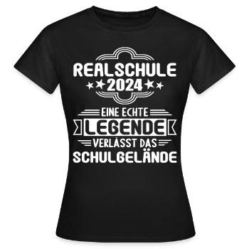 Realschule Junge Mädchen Realschule 2024 - Frauen T-Shirt - Schwarz - Vorne - AI Model Female 172 dark (172cm)