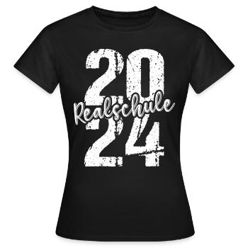 Realschule Junge Mädchen Realschule 2024 - Frauen T-Shirt - Schwarz - Vorne - AI Model Female 172 dark (172cm)