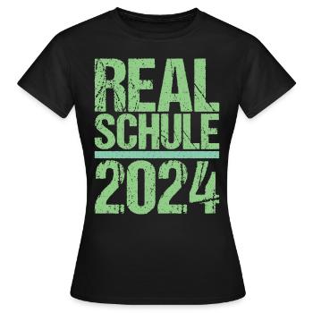 Realschule Junge Mädchen Realschule 2024 - Frauen T-Shirt - Schwarz - Vorne - AI Model Female 172 dark (172cm)