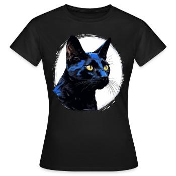 Chat de Bombay Bombay Katze - T-shirt Femme - noir - Devant - AI Model Female 172 dark (172cm)