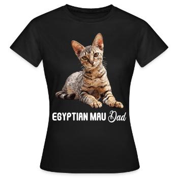 Egyptian Mau Kätzchen Katze Ägyptische Mau - Frauen T-Shirt - Schwarz - Vorne - AI Model Female 172 dark (172cm)