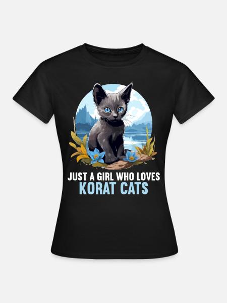 Korat Kätzchen Korat Katze - T-shirt dam - svart