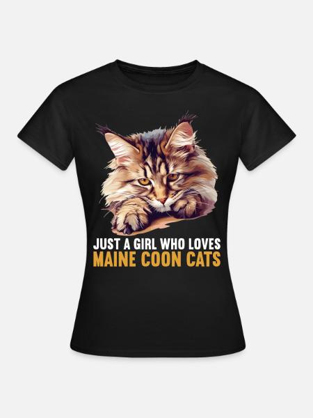 Maine Coon Kätzchen Maine Coon Katze - Frauen T-Shirt - Schwarz
