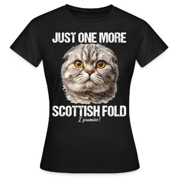 Scottish Fold Kitten Scottish Fold Cat - Women's T-Shirt - black - Front - AI Model Female 172 dark (172cm)