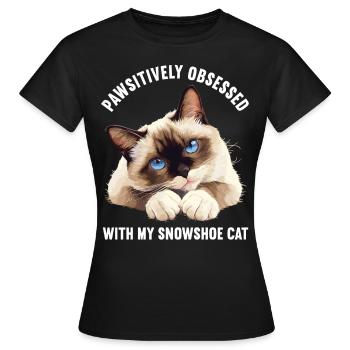 Chaton raquette Chat raquette - T-shirt Femme - noir - Devant - AI Model Female 172 dark (172cm)