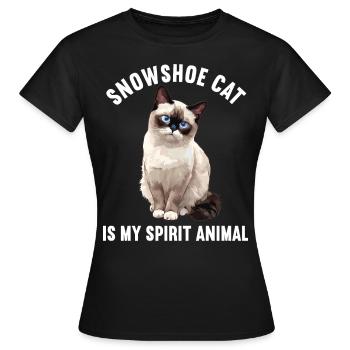 Chaton raquette Chat raquette - T-shirt Femme - noir - Devant - AI Model Female 172 dark (172cm)