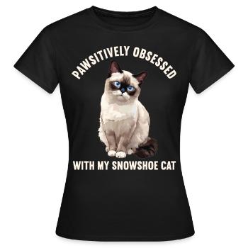 Chaton raquette Chat raquette - T-shirt Femme - noir - Devant - AI Model Female 172 dark (172cm)