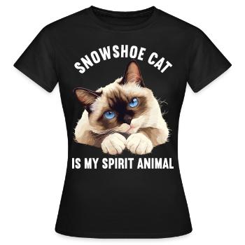 Chaton raquette Chat raquette - T-shirt Femme - noir - Devant - AI Model Female 172 dark (172cm)