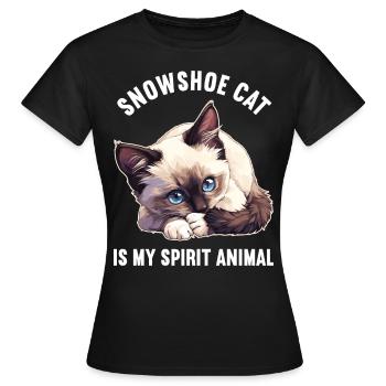 Chaton raquette Chat raquette - T-shirt Femme - noir - Devant - AI Model Female 172 dark (172cm)