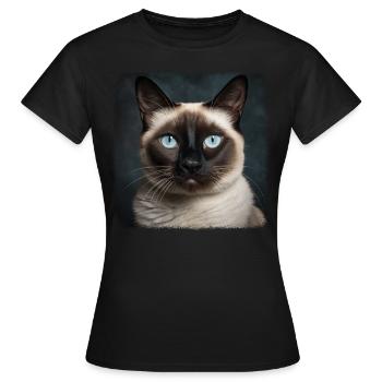 Chaton raquette Chat raquette - T-shirt Femme - noir - Devant - AI Model Female 172 dark (172cm)