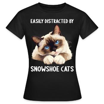 Chaton raquette Chat raquette - T-shirt Femme - noir - Devant - AI Model Female 172 dark (172cm)