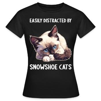 Chaton raquette Chat raquette - T-shirt Femme - noir - Devant - AI Model Female 172 dark (172cm)